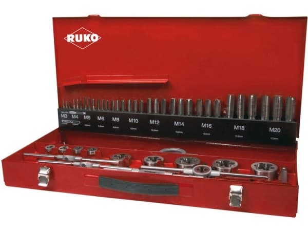 RUKO 245040 Maskine-gevindbor-sæt 54 dele 1 Set
