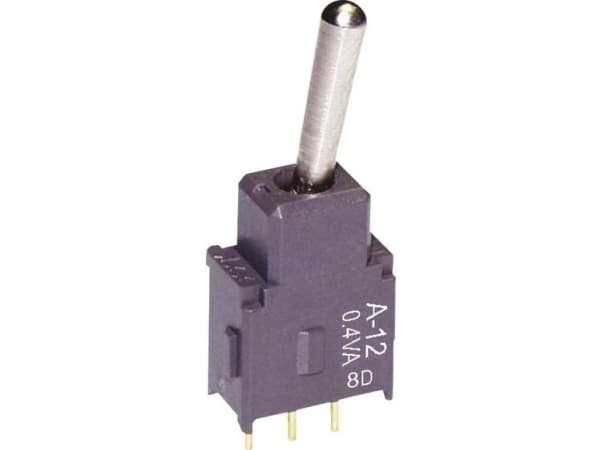 NKK Switches A12AP Vippeafbryder 28 V DC/AC 0.1 A 1 x On/On Klikkende 1 stk