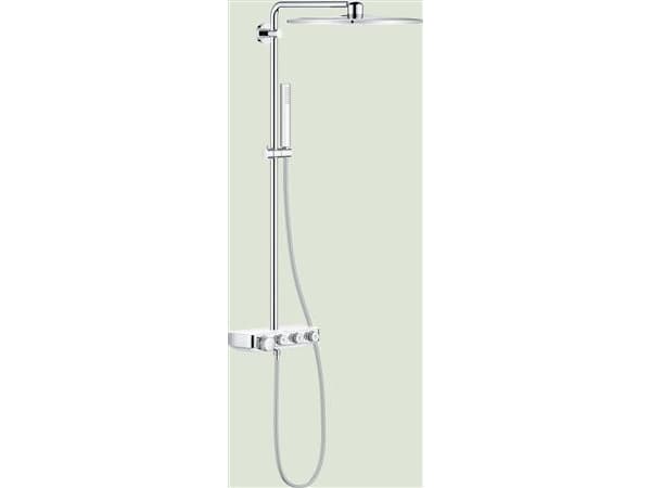 GROHE Euphoria SmartControl 310 Cube Duo seinään asennettava suihkujärjestelmä - termostaatilla ja Rainshower SmartActive Cube 310 mm yläsuihkulla
