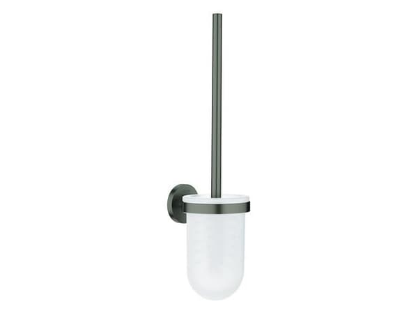 Grohe Essentials væghængt toiletbørste med holder i glas - Børstet Hard Graphite