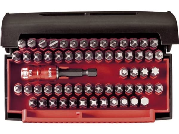 Wiha 07943, 60 stykker, Hex (metrisk), Philips, Pozidriv, Spor/slot, Torx, PH 1, PH 2, PH 3, PZ 1, PZ 2, PZ 3, 4.5,5.5,6,8 mm, T10, T15, T20, T25, T3