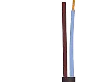 Plastkappeledning PKL H03VV-F 2X0,75 Sort Sp100 - (100 meter)