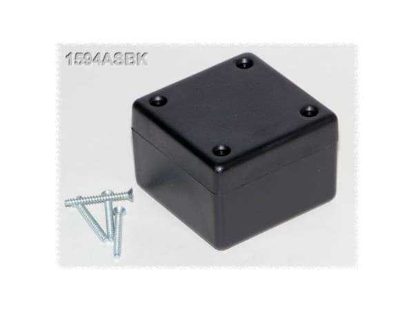 Hammond Electronics 1594ASBK Universalkabinet 56 x 56 x 40 ABS Sort 1 stk