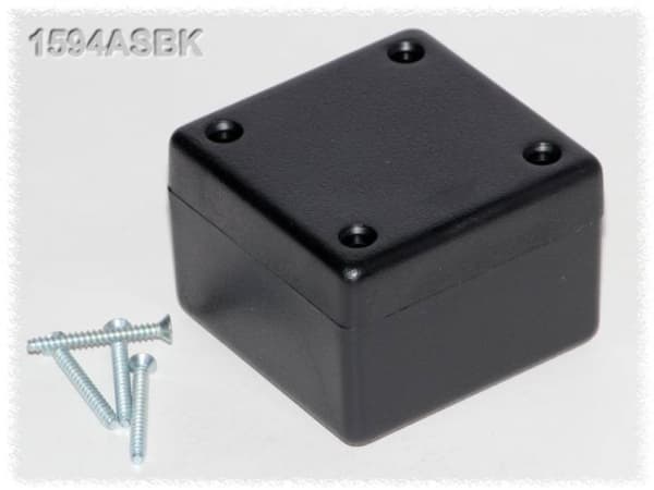 Hammond Electronics 1594ASBK Universalkabinet 56 x 56 x 40 ABS Sort 1 stk