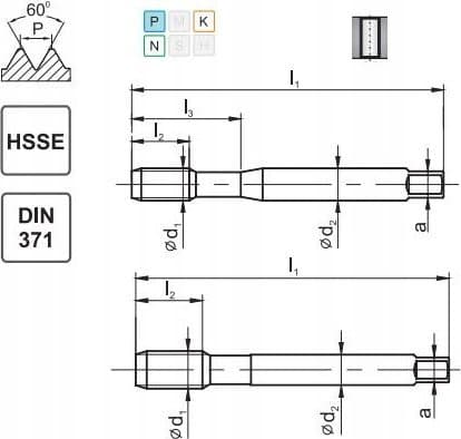 Fanar TREAD UNF No10-32 DIN-371B (2B) HSSE 800