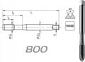 Miniatyrbilde 1 av 2: Fanar TREAD UNF No10-32 DIN-371B (2B) HSSE 800