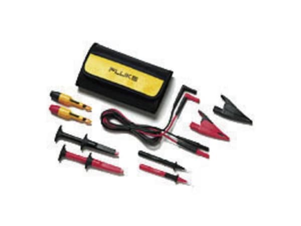 Fluke TLK281-1 Turvatestausjohtosarja [Lamellipistoke 4 mm - Lamellipistoke 4 mm] 1,50 m musta, punainen 1 kpl
