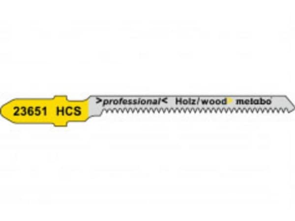 Metabo 623651000, Figursågblad, Plast, Plywood, Mjuka träslag, Stål med hög kolhalt (HCS), Grå, Gul, 5,7 cm, 1,25 mm
