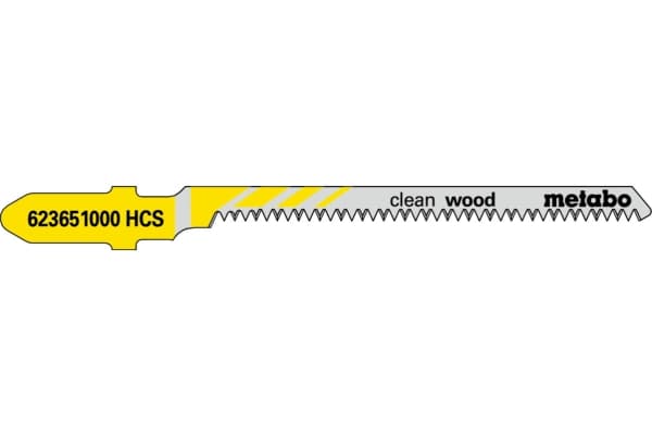 Metabo 623651000, Figursågblad, Plast, Plywood, Mjuka träslag, Stål med hög kolhalt (HCS), Grå, Gul, 5,7 cm, 1,25 mm
