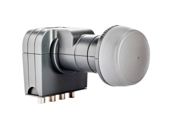 fuba DEK 407 Quattro-LNB Osallistujien määrä: 4 Syöttöliitäntä: 40 mm Harmaa (2.1510037E7)