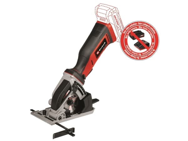 Einhell TE-CS 18/89 Li - Solo, Tre, Sort, Rød, 8,9 cm, 2500 RPM, Batteri, 18 V - SOLO