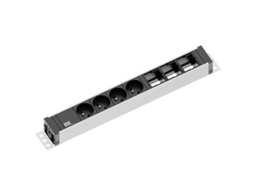 Bachmann Universal, 3 m, 4 AC-pistorasia(a), Sisätila, Musta, Hopea, 406 mm, 44 mm