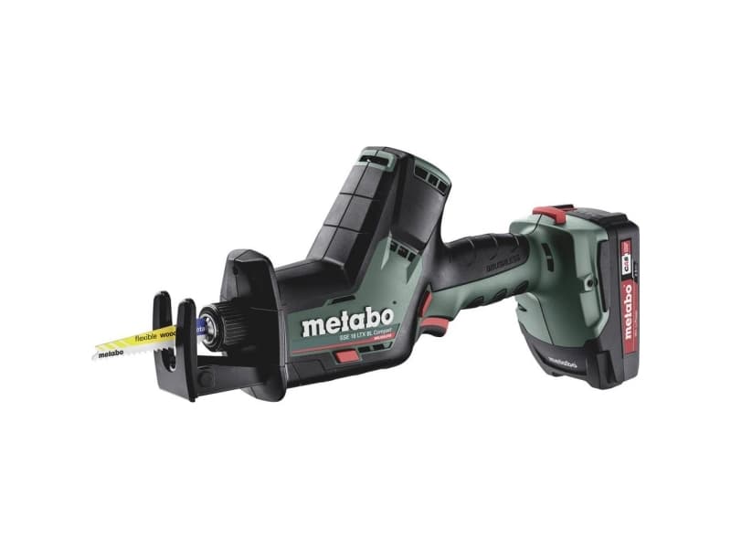 Metabo SSE 18 LTX BL Compact Batteridrevet bajonetsav 602366500 SSE 18 LTX BL Compact inkl. ekstra batteri, Kuffert 18 V 2.0 Ah