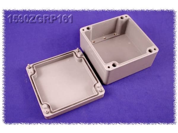 Hammond Electronics 1590ZGRP161 Universalkabinetti 160 x 160 x 90 Polyesteri Grå 1 stk 1 stk