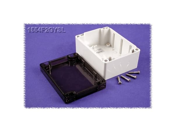 Hammond Electronics 1554F2GYSL Universalkabinet 120 x 90 x 60 Polykarbonat Grå 1 stk