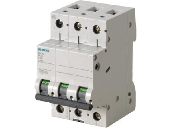 Siemensin pienoiskatkaisija 3-napainen 16 A 400 V 5SL4316-6 (5SL4316-6)