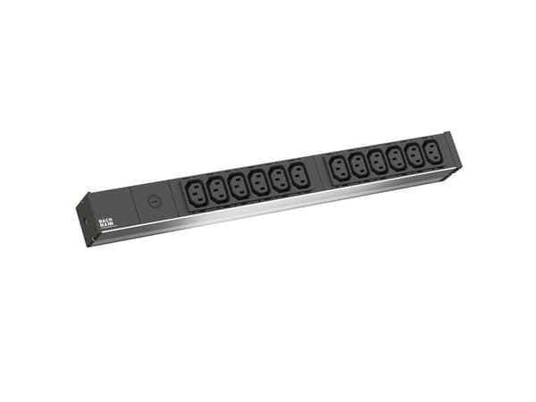 Bachmann IT PDU Basic - Kraftdistributionsenhet (kan monteras i rack) - AC 230 V - 1-fas - ingång: IEC 60320 C14 - utgångskontakter: 12 (power IEC 60