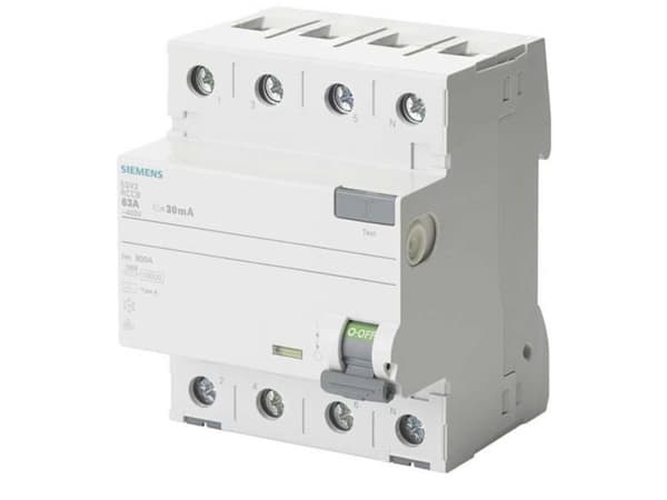 Siemens 5SV33546 FI säkerhetsbrytare 40 A 0,03 A 500 V