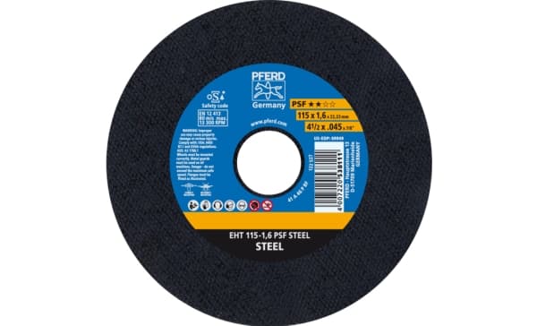 PFERD 61730021, 2,22 cm, 11,5 cm, 1,6 mm, 13300 RPM, 25 kpl