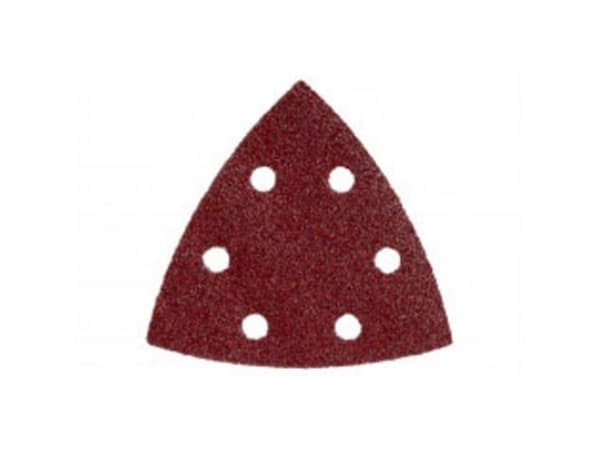 Metabo 624943000, Sandpapper, Metall, Polyester, Rostfritt stål, Stål, Trä, Röd, 93 mm, 93 mm, 5 styck