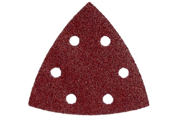Metabo 624943000, Sandpapper, Metall, Polyester, Rostfritt stål, Stål, Trä, Röd, 93 mm, 93 mm, 5 styck