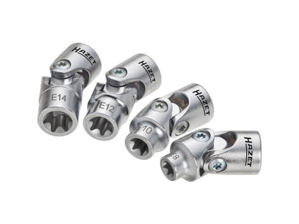 HAZET 880G-E/4, Hylssats, 3/8", Metrisk, 4 huvuden, E11,E12,E14,E8, 247 g