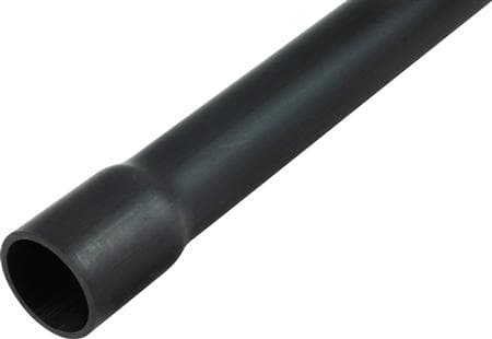 DIETZEL Plastrør stiv, halogenfri 25 mm HFPRM Turbo 750 LSF0H sort med muffe 3 meter, UV-bestandig. - (3 meter)