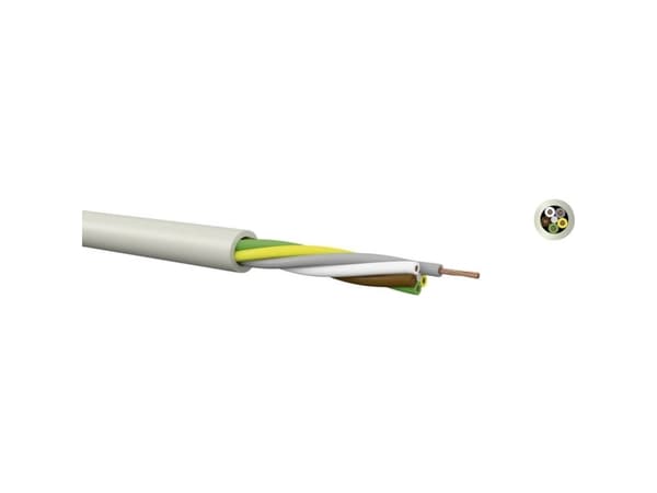 Kabeltronik LiYY Styreledning 2 x 0.25 mm² Grå 010202500 100 m