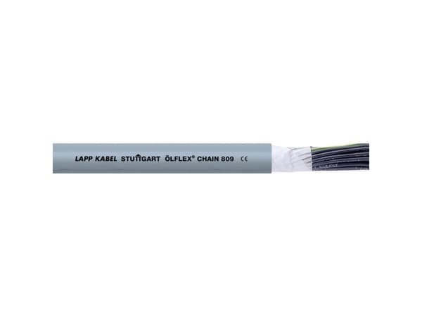 LAPP 1026702/100 Peräketjun kaapeli ÖLFLEX® CHAIN 809 4 G 0,50 mm² Harmaa 100 m