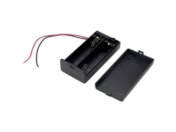 TRU COMPONENTS SBH-321-3AS Batteribox 2 R6 (AA) Kabel
