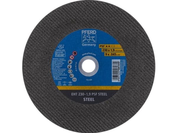 PFERD 61728231, 2,22 cm, 23 cm, 1,9 mm, 6600 RPM, 25 stykker