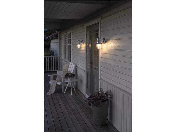Konstsmide 7346-320, Väggbelysning för utomhusbruk, Stål, Stål, IP44, Fasad, I