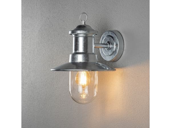 Konstsmide 7346-320, Väggbelysning för utomhusbruk, Stål, Stål, IP44, Fasad, I
