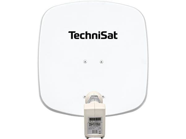 TechniSat DigiDish 45 - Antenn - parabolantenn - satellit - dubbel LNB - utomhus, kan monteras på vägg