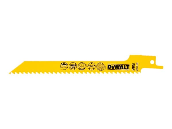 DeWALT DT2359-QZ, pistosahanterät, puu, runsashiiliteräs (HCS), musta, 15,2 cm, 3,6 mm