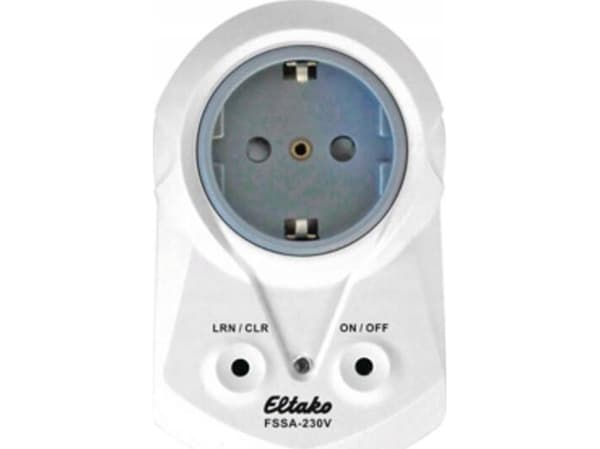 Eltako FSSA-230V Radio/Wireless Socket Intermediärt uttag Kopplingseffekt (max.) 2000 W Räckvidd (max. i öppen terräng) 30 m
