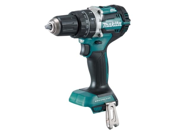 Makita DHP484Z - Vasaraporakone/ruuvinväännin - akkuporakone - 2-nopeuksinen - avaimeton porapatruuna 13 mm - 54 N-m - ei akkua - 18 V