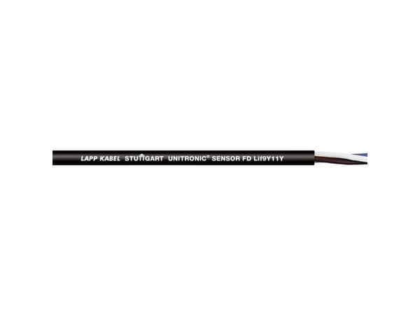 Lapp UNITRONIC SENSOR FD Lif9Y11Y, 500 m, Sort, Polypropylen, Polyuretan (PUR), 300 V, -40 - 80 °C