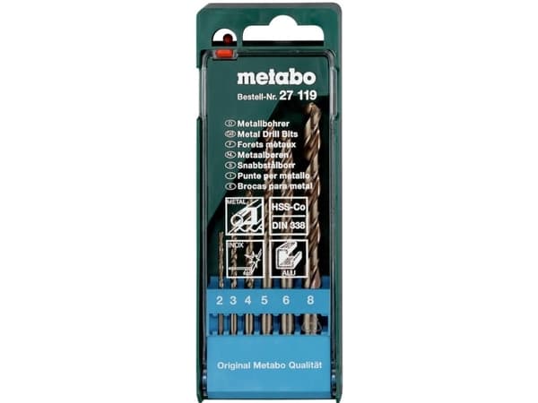 Metabo 627119000 Metallspiralborrset 6 delar 1 st