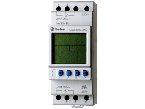 Finder 12.22.8.230.0000, Grå, 16 A, -30 - 55 ° C, CE, 24 - 24 V