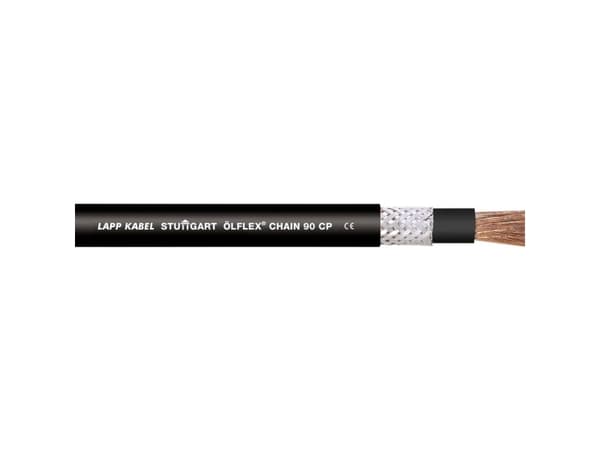 LAPP 1026549/100 Slæbekædekabel ÖLFLEX® CHAIN 90 CP 1 x 4 mm² Sort 100 m