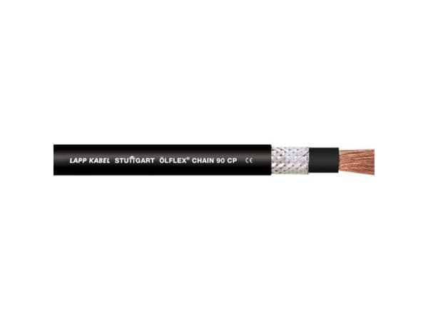 LAPP 1026549/100 Slæbekædekabel ÖLFLEX® CHAIN 90 CP 1 x 4 mm² Sort 100 m