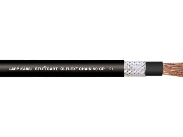 LAPP 1026549/100 Slæbekædekabel ÖLFLEX® CHAIN 90 CP 1 x 4 mm² Sort 100 m