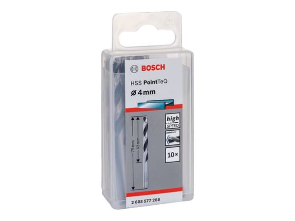 Bosch METALBOR POINTTEC HSS-R 4,0MM 10 STK