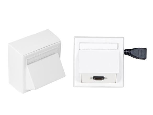 VivoLink Wall Connection Box - Utmonterat utgångshölje - väggmontering - HDMI