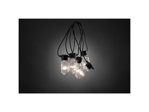 Konstsmide 2385-100 Party-lyskæde Udvendigt via strømdrift Antal pærer 90 LED (RGB) Klar Oplyst Længde: 4.5 m