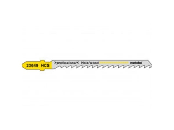 Metabo 623649000, Figursågblad, Spånskiva, Hårt träslag, Mjuka träslag, Plywood med träkärna, Stål med hög kolhalt (HCS), Svart, Gul, 7,4 cm, 1,25 mm