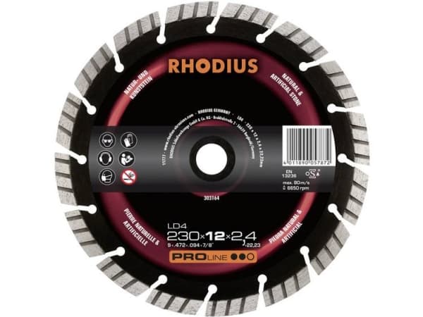 Rhodius Diamantklinge LD4 180x22,2mm