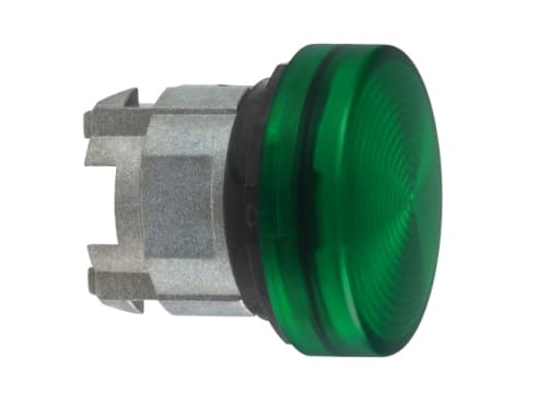 Schneider Electric ZB4, Knapp, Grön, Universal LED, IP66, IK06, Klass I