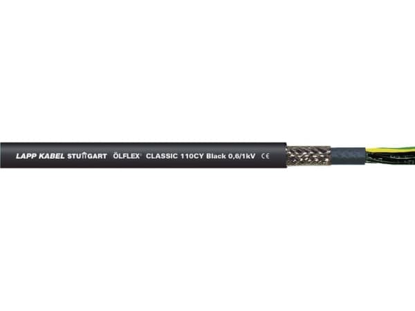 LAPP ÖLFLEX® CLASSIC 110 CY BLACK Styreledning 4 x 0.75 mm² Sort 1121236/500 500 m